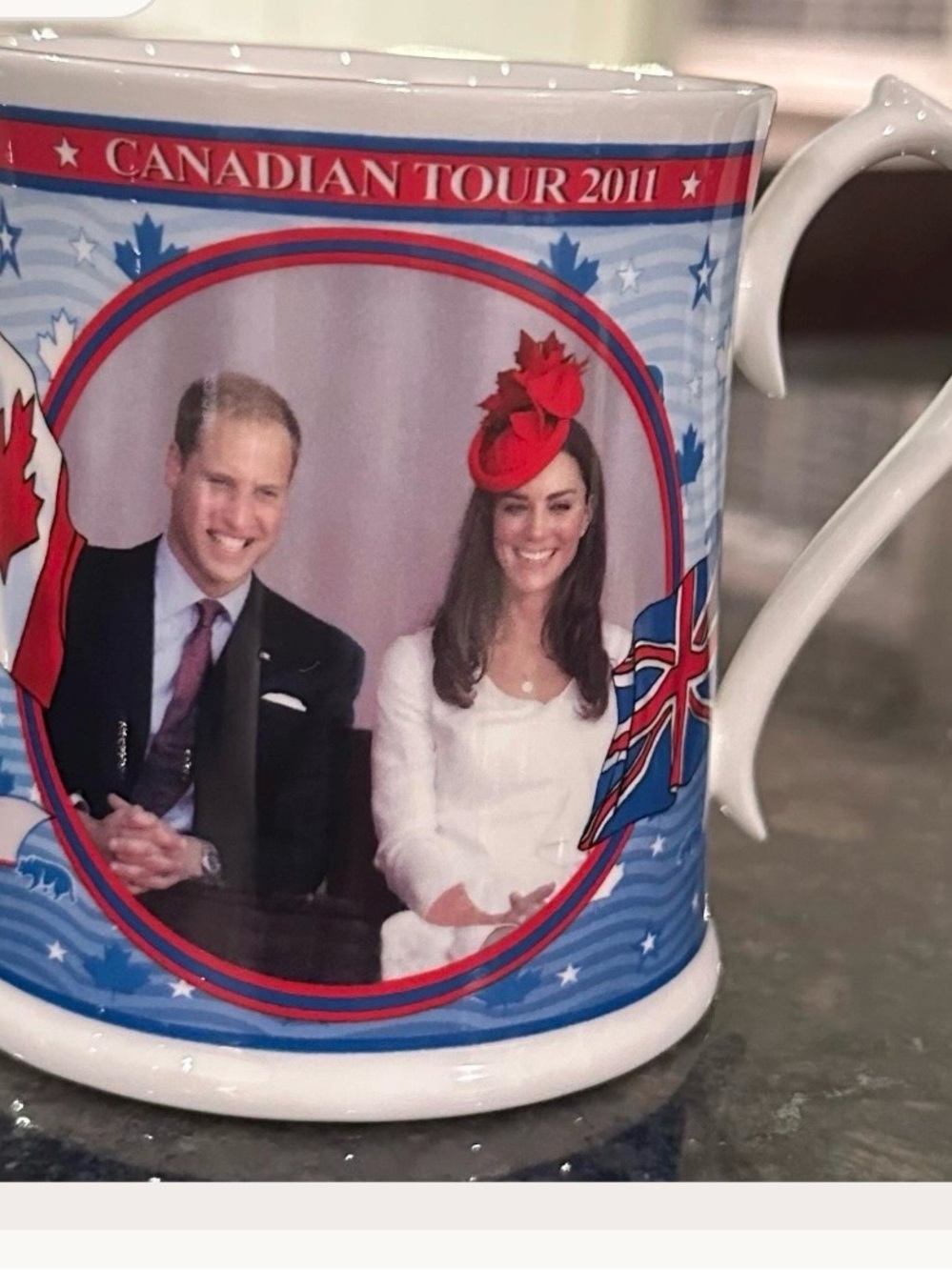 Prince William and Princess Catherine Royal Tour Mug by Aynsley